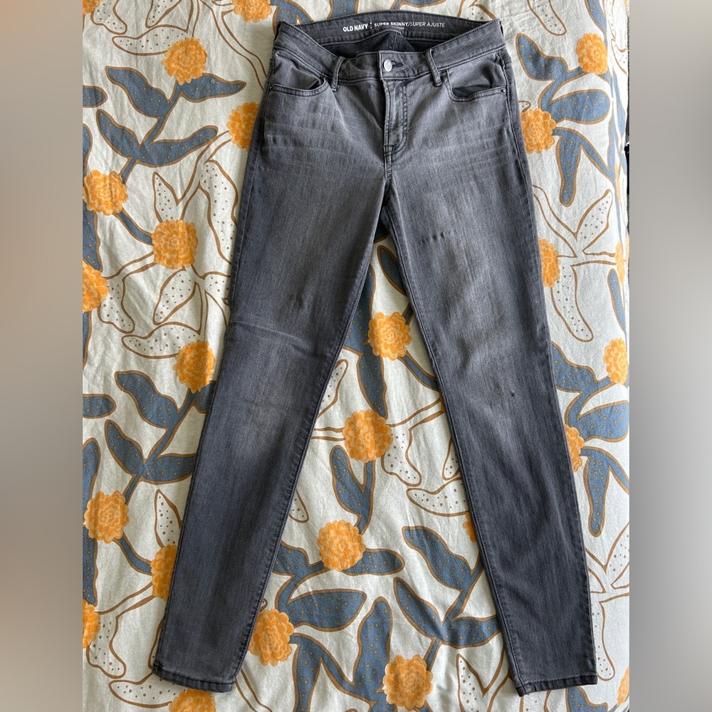 Old Navy Grey Super Skinny Stetch Jeans
